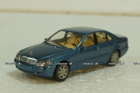 Mercedes S500 W220, blue, 1590224, Wiking 1:87