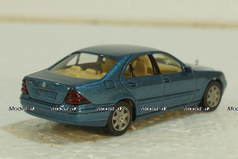 Mercedes S500 W220, blue, 1590224, Wiking 1:87