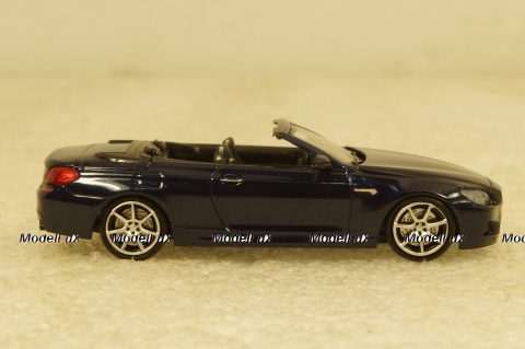 BMW M6 Cabrio 2015 blue, 870027330, Minichamps 1:87