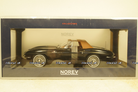 Chevrolet Corvette Stingray Cabriolet 1963 black, 189055, Norev 1:18 