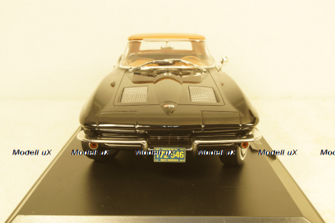 Chevrolet Corvette Stingray Cabriolet 1963 black, 189055, Norev 1:18 