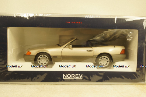 Mercedes 500SL 1989, smoke silver metallic, 183719, Norev 1:18