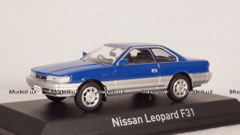 Nissan Leopard F31 1986, blue/silver, 420179, Norev 1:43