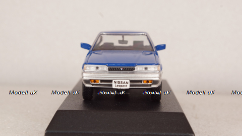 Nissan Leopard F31 1986, blue/silver, 420179, Norev 1:43
