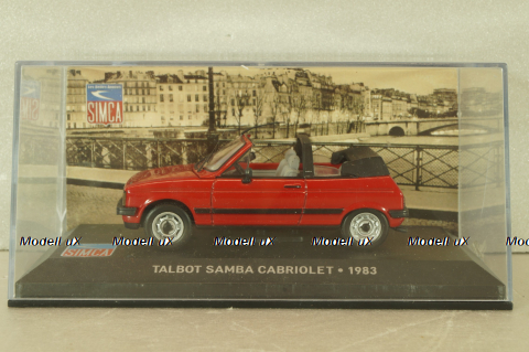 Talbot Samba Cabriolet 1983, red, Altaya 1:43 Уценка!