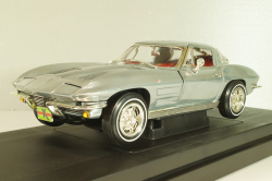 Chevrolet Corvette Stingrey Coupe, John Force 1963, chrome, 32874, ERTL 1:18
