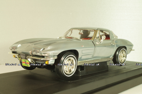 Chevrolet Corvette Stingrey Coupe, John Force 1963, chrome, 32874, ERTL 1:18