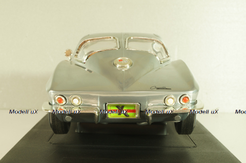 Chevrolet Corvette Stingrey Coupe, John Force 1963, chrome, 32874, ERTL 1:18