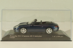 Porsche 911(996) Carrera 4S Cabriolet 2002, dark blue, 400062832, Minichamps 1:43