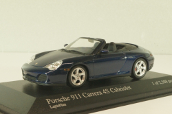 Porsche 911(996) Carrera 4S Cabriolet 2002, dark blue, 400062832, Minichamps 1:43