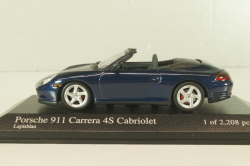 Porsche 911(996) Carrera 4S Cabriolet 2002, dark blue, 400062832, Minichamps 1:43