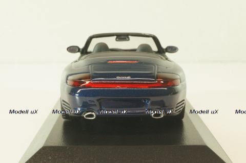 Porsche 911(996) Carrera 4S Cabriolet 2002, dark blue, 400062832, Minichamps 1:43