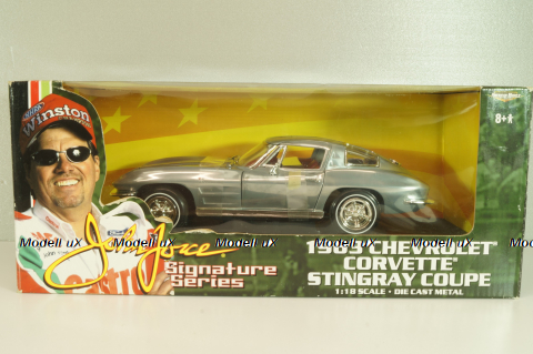 Chevrolet Corvette Stingrey Coupe, John Force 1963, chrome, 32874, ERTL 1:18