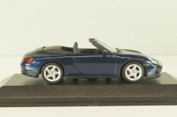 Porsche 911(996) Carrera 4S Cabriolet 2002, dark blue, 400062832, Minichamps 1:43
