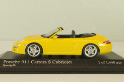 Porsche 911 (997) Carrera S Cabriolet 2004, yellow, 400063031, Minichamps 1:43
