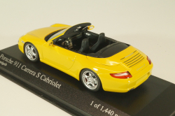 Porsche 911 (997) Carrera S Cabriolet 2004, yellow, 400063031, Minichamps 1:43