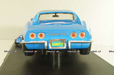 Chevrolet Corvette Stingrey (C3) 1968, Hall of Fame, blue, 047332, Hot Wheels 1:18/1:64 Set