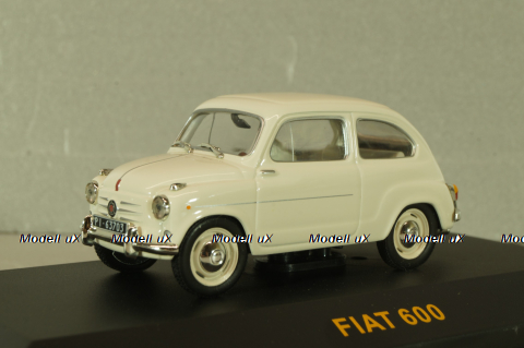 Fiat 600 1955, white, CLC064, IXO 1:43