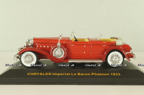Chrysler Imperial Le Baron Phaeton 1933, red, MUS070, IXO Museum 1:43