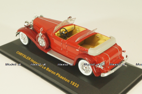Chrysler Imperial Le Baron Phaeton 1933, red, MUS070, IXO Museum 1:43