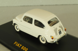 Fiat 600 1955, white, CLC064, IXO 1:43