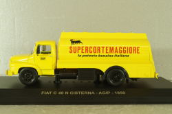 Fiat C 40 N fuel tanker AGIP 1958, yelliw, Altaya 1:43