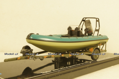 Mercedes ML320 W163 1998 with powerboat Ukraine Territorial Defense Forces (Mykolaiv 2022), TruckTyr 1:43