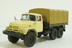 Зил-131 бортовой с тентом, бежевый, 100398.Б,  АвтоИстория 1:43 