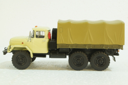 Зил-131 бортовой с тентом, бежевый, 100398.Б,  АвтоИстория 1:43 