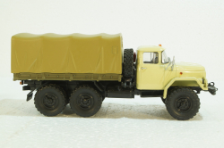 Зил-131 бортовой с тентом, бежевый, 100398.Б,  АвтоИстория 1:43 