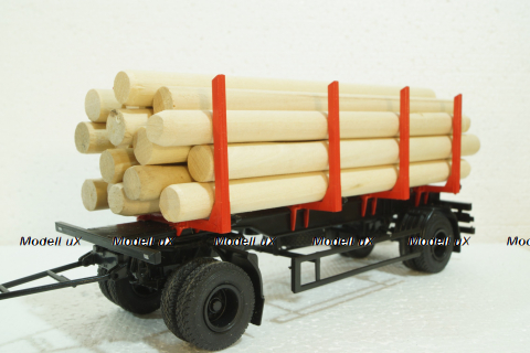 Маз-6303 с прицеп Маз-83781 сортиментовоз, 102422, АвтоИстория 1:43