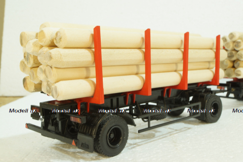 Маз-6303 с прицеп Маз-83781 сортиментовоз, 102422, АвтоИстория 1:43