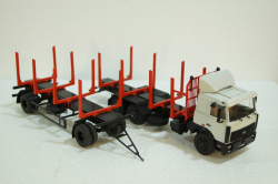 Маз-6303 с прицеп Маз-83781 сортиментовоз, 102422, АвтоИстория 1:43 