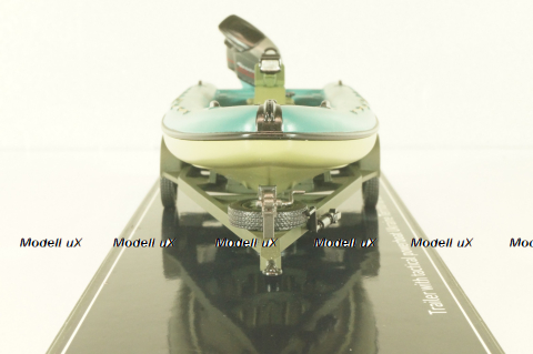 Trailer with powerboat Ukraine Territorial Defense Forces (Mykolaiv 2022), TruckTyr 1:43