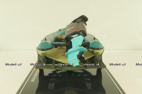 Trailer with powerboat Ukraine Territorial Defense Forces (Mykolaiv 2022), TruckTyr 1:43