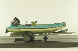 Trailer with powerboat Ukraine Territorial Defense Forces (Mykolaiv 2022), TruckTyr 1:43