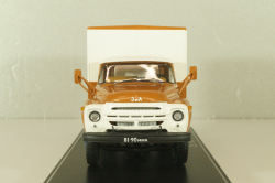 Зил-130 будка, перевозка грузов населению, коричневый/белый, TruckTyr 1:43