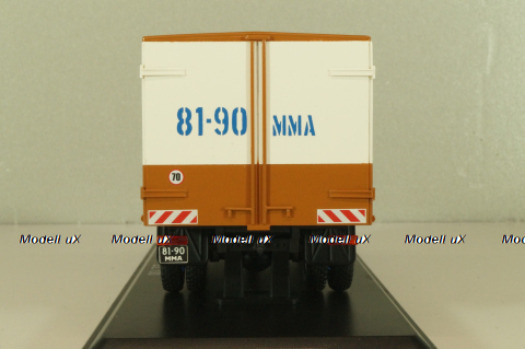 Зил-130 будка, перевозка грузов населению, коричневый/белый, TruckTyr 1:43