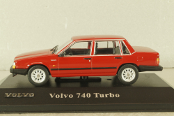Volvo 740 turbo, RED, 8506017, Atlas Volvo Collection, 1:43