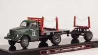 Газ-51 сортиментовоз с прицепом 1-ПР-5, TruckTyr 1:43
