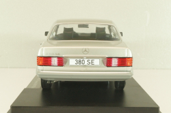 Mercedes-Benz 380 SE (W126) S-Class, silver, MCG18185, MCG 1:18