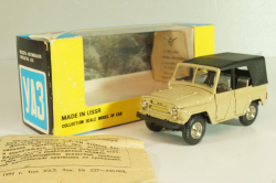 Уаз-469 А34, бежевый, 1991г., серый салон, Тантал/Радон 1:43