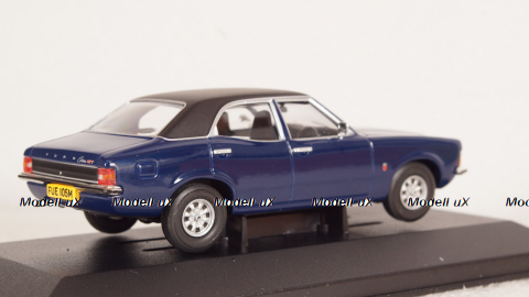 Ford Cortina MkIII 2000GT dark blue/mattblack 1973, Vanguards 1:43