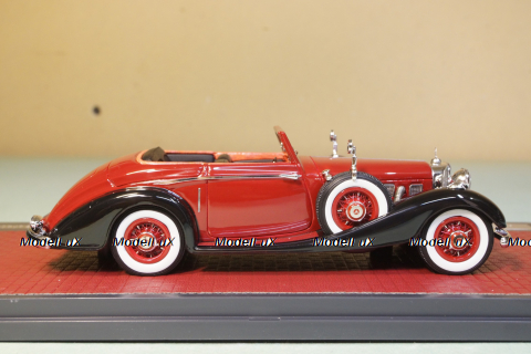 Mercedes 540K Roadster Lancefield open red 1938, MX51302-181, Matrix 1:43
