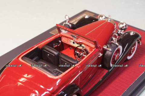 Mercedes 540K Roadster Lancefield open red 1938, MX51302-181, Matrix 1:43