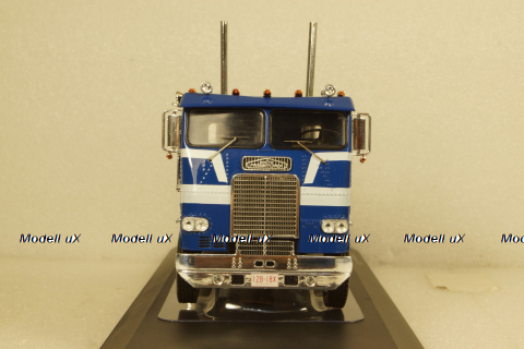 Freightliner COE towing vehicle 1976 blue/white, TR111, IXO 1:43