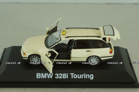 BMW 328i Touring Taxi (E36) 1990, beige, 04084, Schuco 1:43