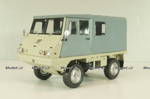 Steyr-Puch Haflinger 4x4, beige/grey, 450061600, Schuco 1:18