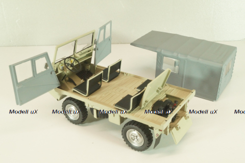 Steyr-Puch Haflinger 4x4, beige/grey, 450061600, Schuco 1:18