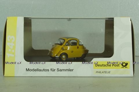 BMW Isetta 250 Deutsche Post 1955, yellow, 006726, Schuco 1:43